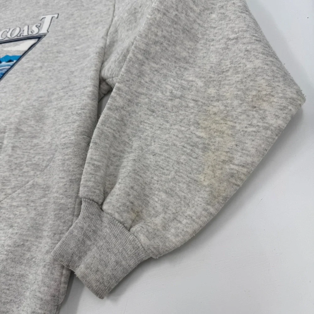 Vintage Oregon Coast Gold Beach Crewneck Sweatshirt Jerzees XL Heather Gray 80's